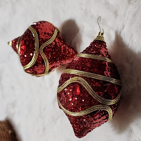 VINTAGE CHRISTMAS DECORATIVE ORNAMENTS FOR CHRISTMAS TREE / BASKET - Picture 9 of 9